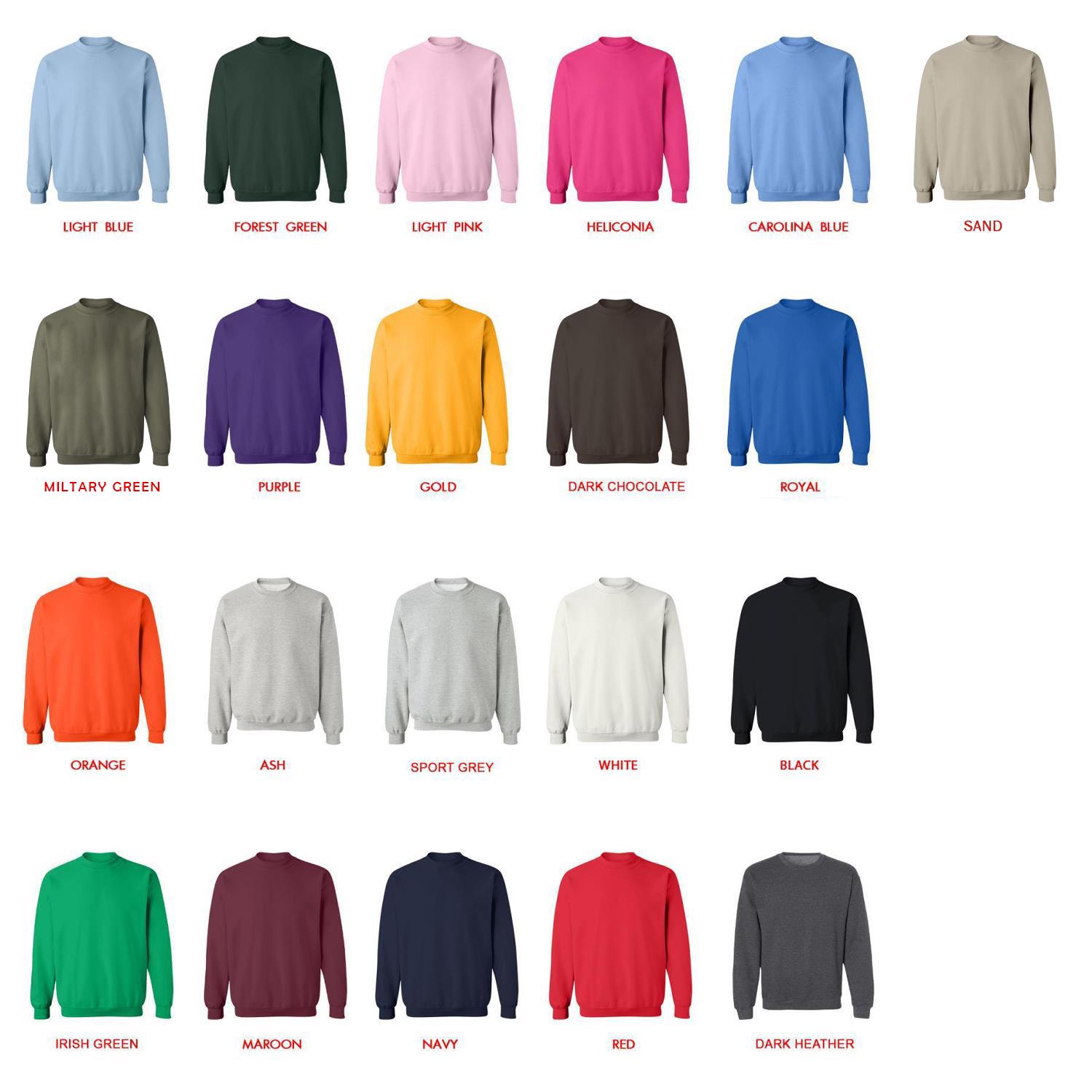 sweatshirt color chart - Badtz-Maru Store
