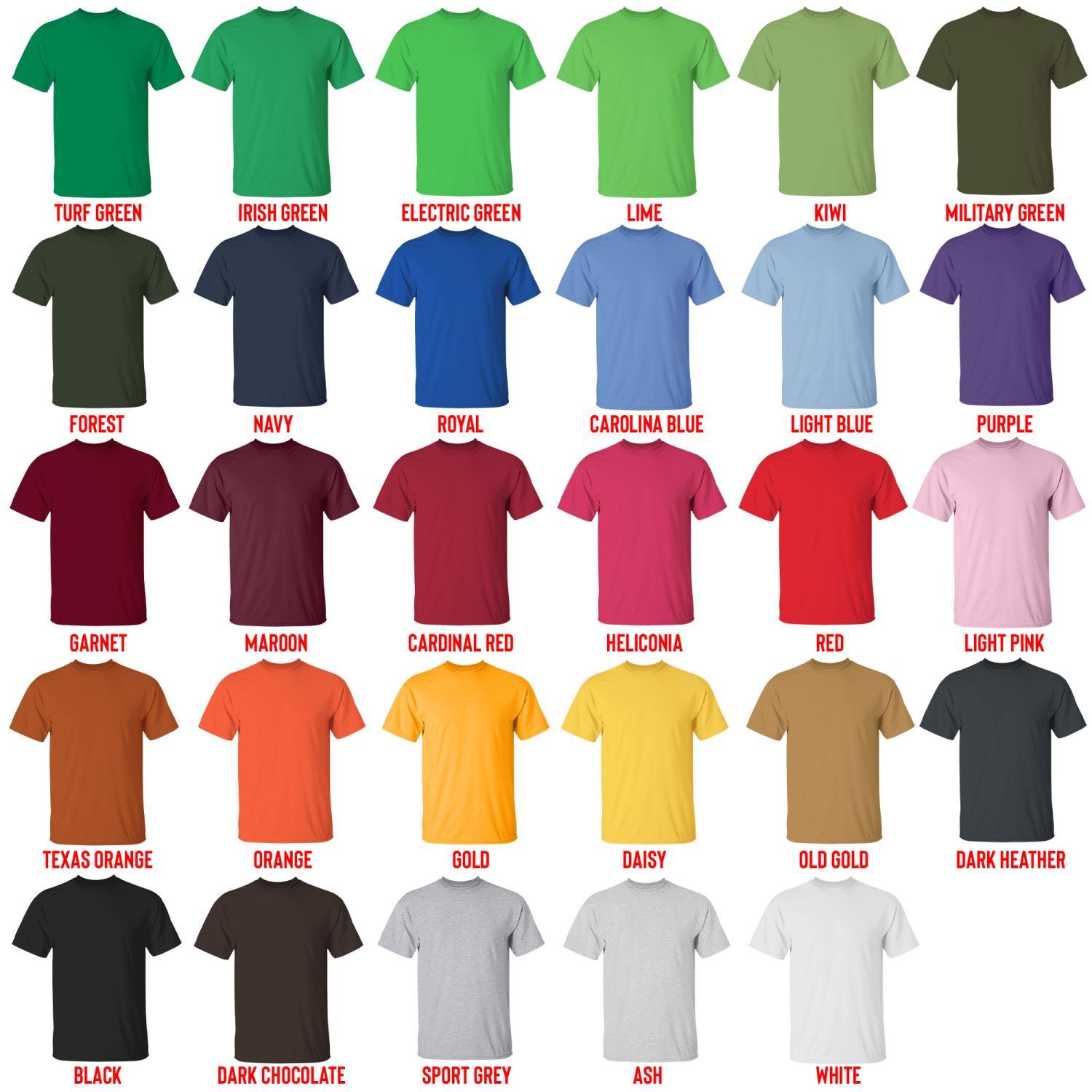 t shirt color chart - Badtz-Maru Store